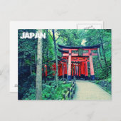 Briefkaart - Japan - Torii-poorten in Kyoto (Voorkant / Achterkant)