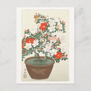 BRIEFKAART : JAPANESE ART : OHARA KOSON : AZALEAS