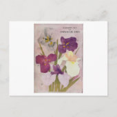  BRIEFKAART "JAPANESE IRIS" (Voorkant)