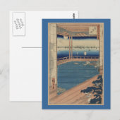 Briefkaart- Japans Kunst-Ando Hiroshige 5 Briefkaart (Voorkant / Achterkant)