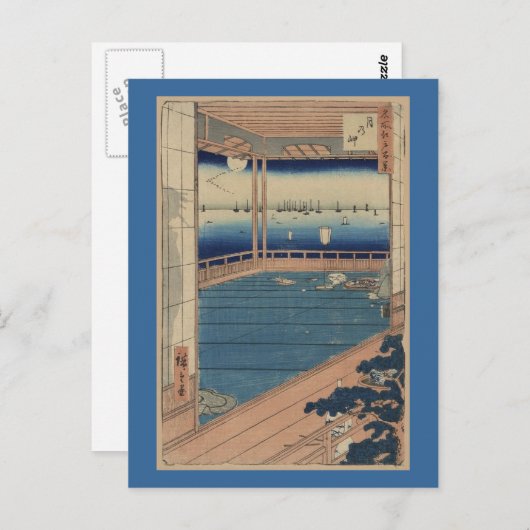 Briefkaart- Japans Kunst-Ando Hiroshige 5 Briefkaart (Voorkant / Achterkant)