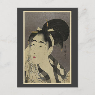 Briefkaart- Japanse Art-Utamaro Kitagawa 2 Briefkaart