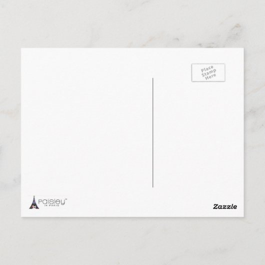 Briefkaart Japanse Kokeshi Doll (Achterkant)