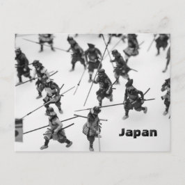 Briefkaart Japanse Samurai Figures