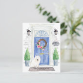 Briefkaart Japanse Spitz Moving Announcement (Staand voorkant)