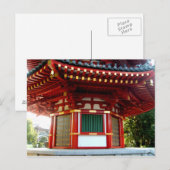 Briefkaart Japanse Temple Pagoda (Voorkant / Achterkant)