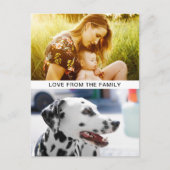 Briefkaart je 2 foto's en berichten (Voorkant)