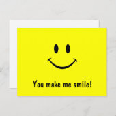 Briefkaart. Je maakt me glimlachen. Briefkaart (Voorkant / Achterkant)
