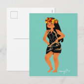 Briefkaart Jeanne' s Pareu (Voorkant / Achterkant)