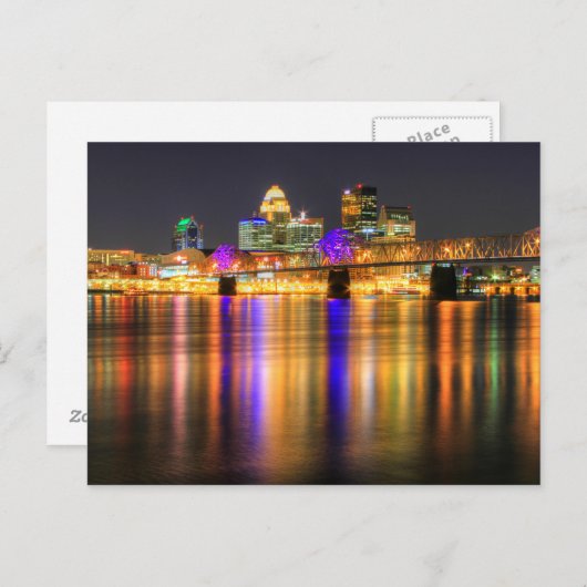 Briefkaart Jeffersonville, Indiana, VS (Voorkant / Achterkant)