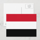 Briefkaart Jemen vlag (Voorkant / Achterkant)