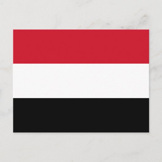 Briefkaart Jemen vlag (Voorkant)