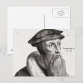 Briefkaart - John Calvin "Dit briefkaart koos me" (Voorkant / Achterkant)