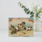 Briefkaart  jongen (Staand voorkant)