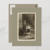 Briefkaart - Jongen en meisjes (Voorkant / Achterkant)