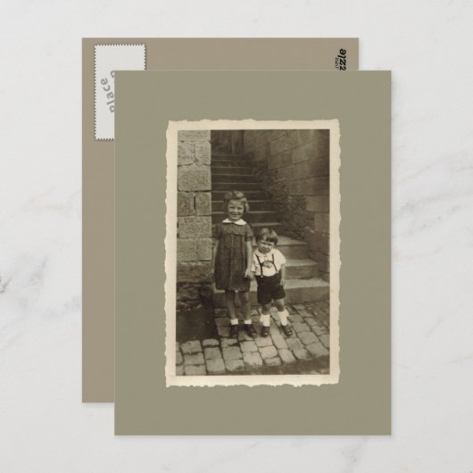 Briefkaart - Jongen en meisjes (Voorkant / Achterkant)