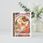Briefkaart: Jugendstil - Alphonse Mucha Briefkaart (Staand voorkant)