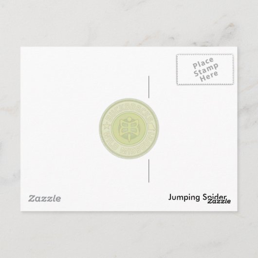 Briefkaart Jumping Spider (Achterkant)