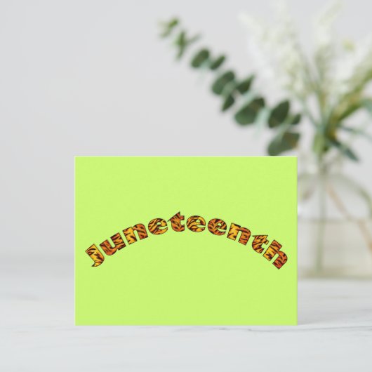 Briefkaart: Juneteenth Briefkaart (Staand voorkant)