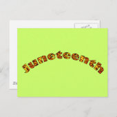 Briefkaart: Juneteenth Briefkaart (Voorkant / Achterkant)