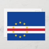 Briefkaart Kaapverdië-vlag (Voorkant / Achterkant)
