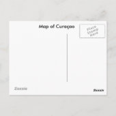 Briefkaart Kaart Curaçao (Achterkant)