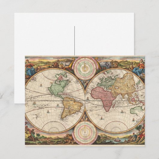  Briefkaart Kaart die Ecliptic toont (Voorkant / Achterkant)