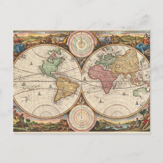  Briefkaart Kaart die Ecliptic toont (Voorkant)