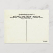 Briefkaart:  Kaart van Texas, 1921 (Achterkant)