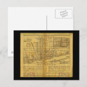 Briefkaart- Kaarten-Chicago L Kaart (Voorkant / Achterkant)