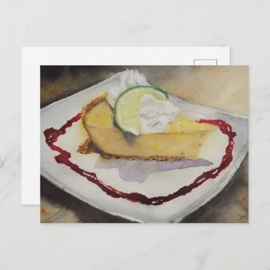 Briefkaart kaaskake (Voorkant / Achterkant)