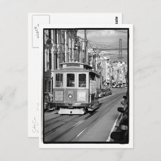 Briefkaart kabelauto (Voorkant / Achterkant)