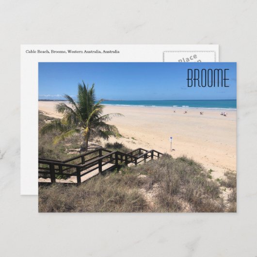 briefkaart kabelstrand (Voorkant / Achterkant)