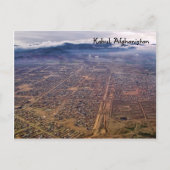 Briefkaart:  Kaboel van bovenaf Briefkaart (Voorkant)