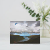 Briefkaart Kaldbaks Fjord, Faeröer (Staand voorkant)