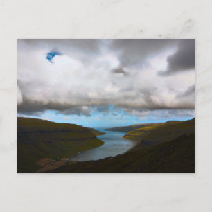 Briefkaart Kaldbaks Fjord, Faeröer