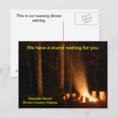 Briefkaart kampvuur (Voorkant / Achterkant)