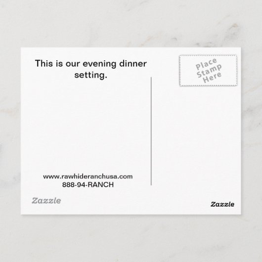 Briefkaart kampvuur (Achterkant)