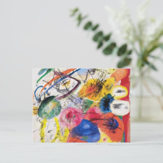 Briefkaart Kandinsky Black Lines (Staand voorkant)