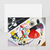 Briefkaart Kandinsky Red Spot (Voorkant / Achterkant)
