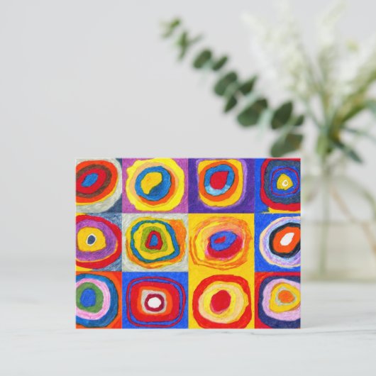 Briefkaart Kandisnky Circles (Staand voorkant)