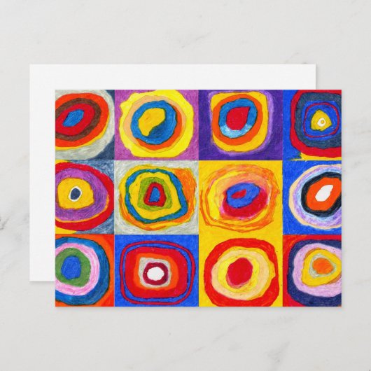 Briefkaart Kandisnky Circles (Voorkant / Achterkant)