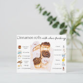 Briefkaart - Kaneelbroodjes (Staand voorkant)