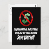 Briefkaart kapitalisme (Voorkant / Achterkant)