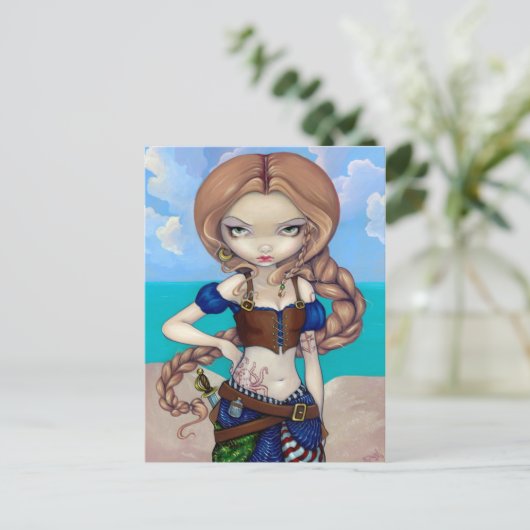 briefkaart "Kapitein Molly Morgan" (Staand voorkant)