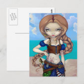 briefkaart "Kapitein Molly Morgan" (Voorkant / Achterkant)