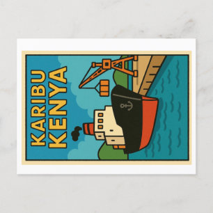 briefkaart - Karibu Kenya
