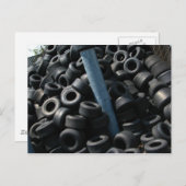 Briefkaart Kart Tires (Voorkant / Achterkant)