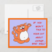 Briefkaart Kat van de vangst (Voorkant / Achterkant)