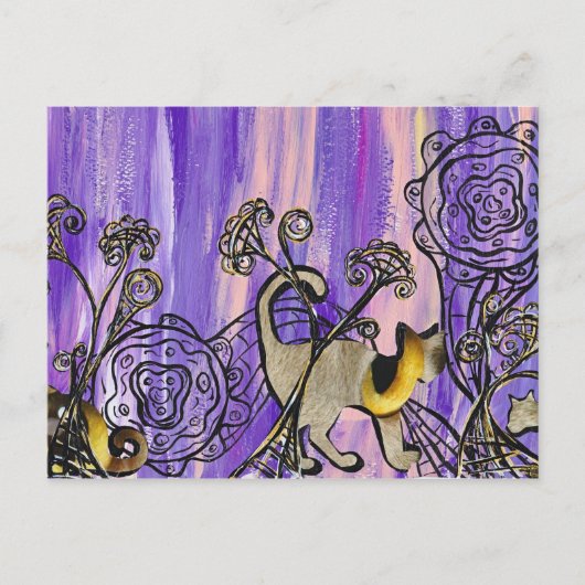 Briefkaart katten (Voorkant)